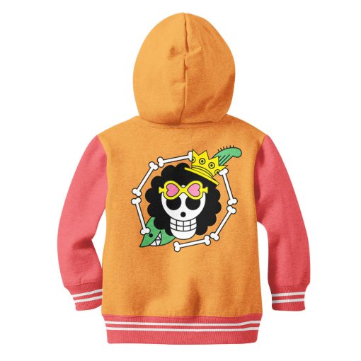 9Heritages 3D One Piece Brook Symbol Kids Hoodie Custom Anime Clothes VA1312