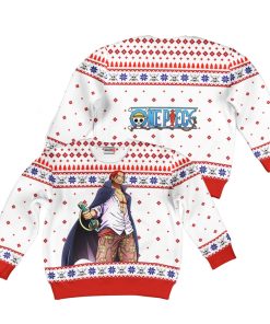 9Heritages 3D One Piece Shanks Kids Anime Ugly Christmas Sweater