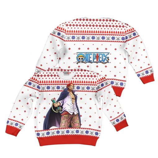 9Heritages 3D One Piece Shanks Kids Anime Ugly Christmas Sweater