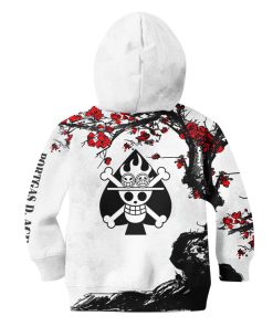 9Heritages 3D One Piece Portgas D. Ace Kids Hoodie Custom Anime Clothes Japan Style VA0612