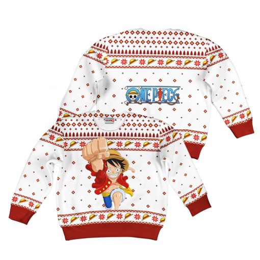 9Heritages 3D One Piece Luffy Kids Anime Ugly Christmas Sweater