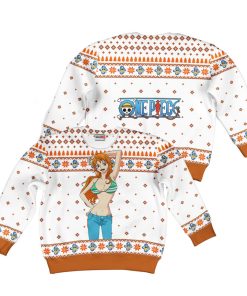 9Heritages 3D One Piece Nami Kids Anime Ugly Christmas Sweater