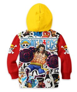 Monkey D Luffy Gear 4 Anime Kids Hoodie Custom Merch Clothes PT1801