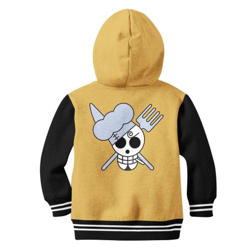 9Heritages 3D One Piece Sanji Symbol Kids Hoodie Custom Anime Merch Clothes VA1312