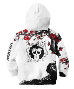 9Heritages 3D One Piece Brook Kids Hoodie Custom Anime Clothes Japan Style VA0612