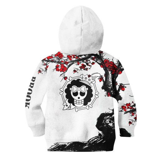 9Heritages 3D One Piece Brook Kids Hoodie Custom Anime Clothes Japan Style VA0612