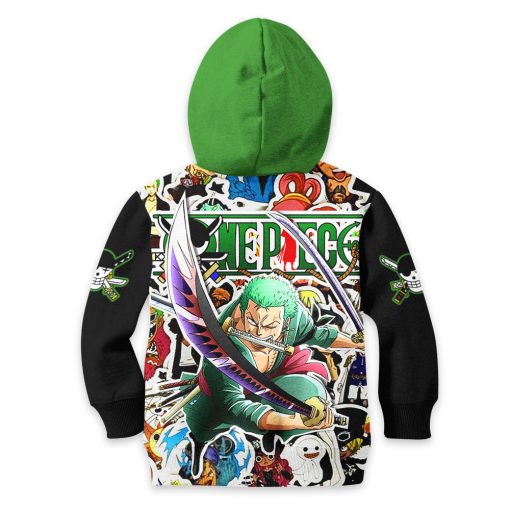 Roronoa Zoro Anime Kids Hoodie Custom Merch Clothes PT1801