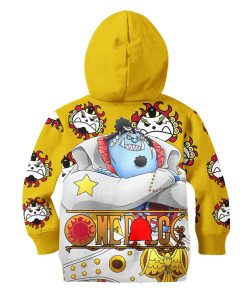 9Heritages 3D One Piece Red Jinbe Kids Hoodie Custom Anime Merch Clothes
