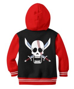 9Heritages 3D One Piece Shanks Symbol Kids Hoodie Custom Anime Clothes VA1312