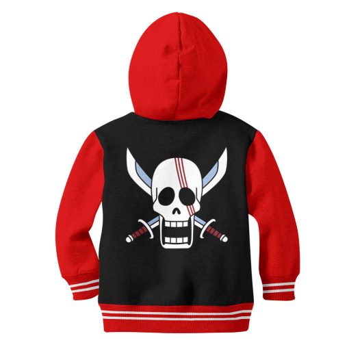 9Heritages 3D One Piece Shanks Symbol Kids Hoodie Custom Anime Clothes VA1312