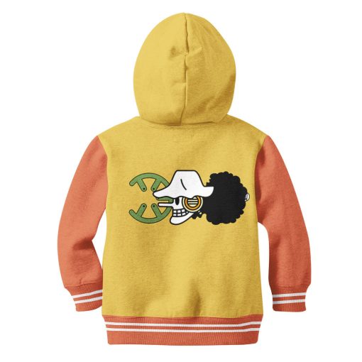 9Heritages 3D One Piece Usopp Symbol Kids Hoodie Custom Anime Merch Clothes VA1312