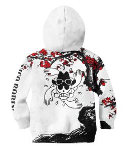 9Heritages 3D One Piece Nico Robin Kids Hoodie Custom Anime Clothes Japan Style VA0612