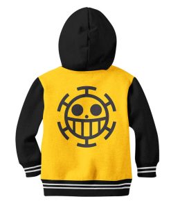 9Heritages 3D One Piece Law Symbol Kids Hoodie Custom Anime Clothes VA1312