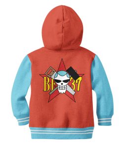 9Heritages 3D One Piece Franky Symbol Kids Hoodie Custom Anime Clothes VA1312