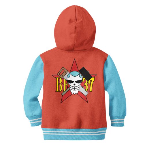 9Heritages 3D One Piece Franky Symbol Kids Hoodie Custom Anime Clothes VA1312