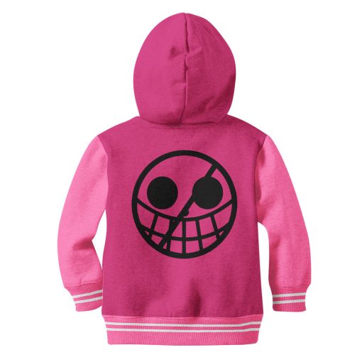 9Heritages 3D One Piece Donquixote Doflamingo Symbol Kids Hoodie Custom Anime Clothes VA1312