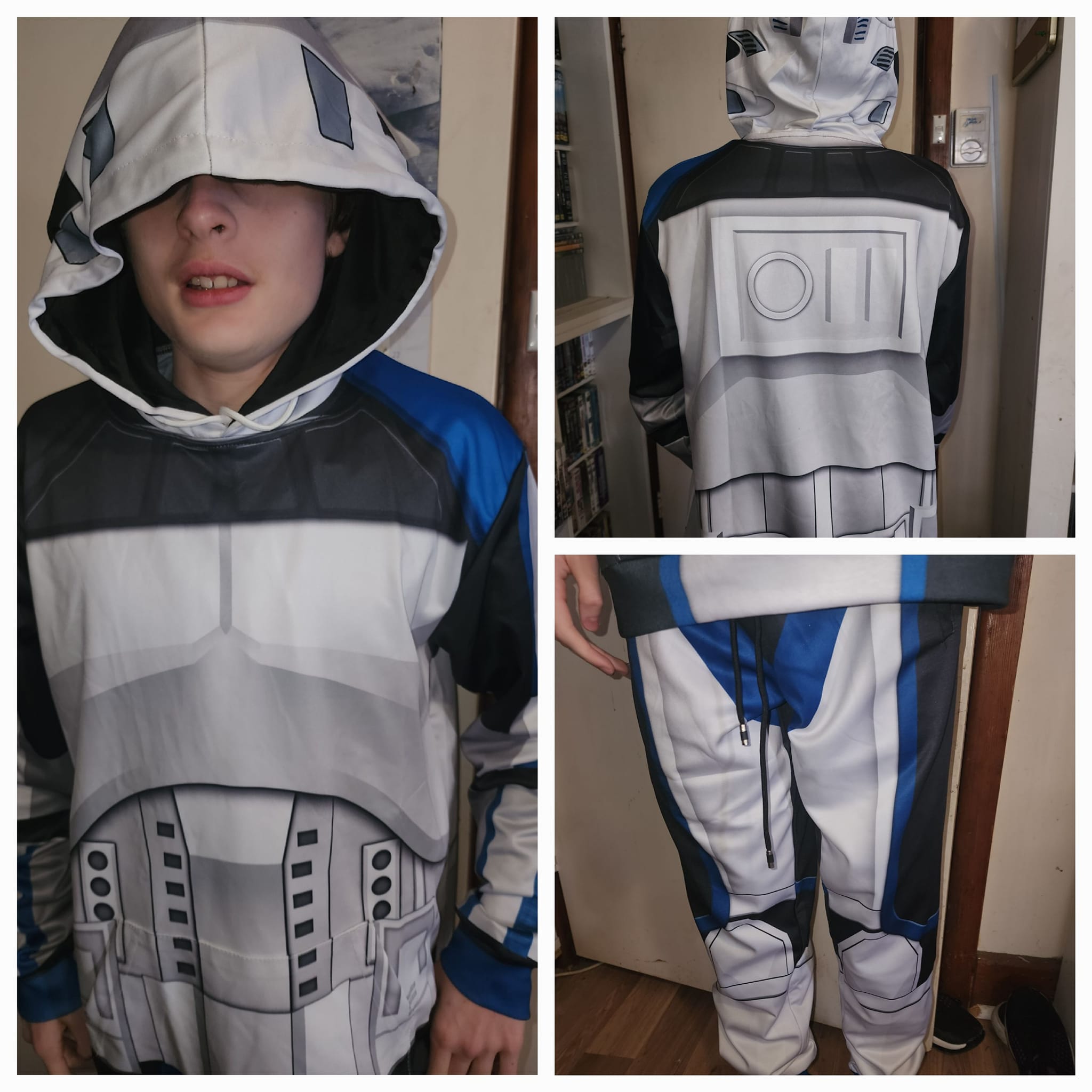 Click to view full screen 9Heritages Captain Rex Costume Hoodie Sweatshirt T-Shirt Sweatpants photo review