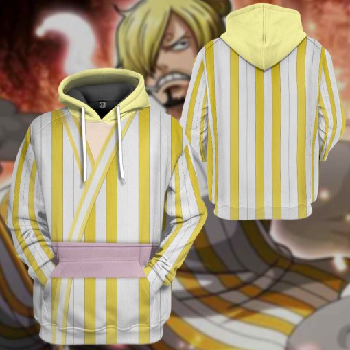 9Heritages 3D One Piece Sanji The Wano Country Arc Custom Hoodie Tshirt Apparel