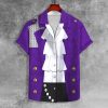 Purple Rain Outfits Unisex Lapel Shirt