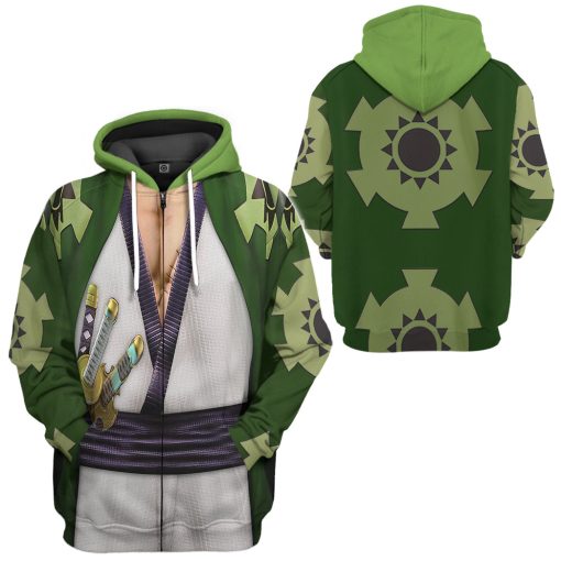 9Heritages 3D One Piece Zoro The Wano Country Arc Custom Hoodie Tshirt Apparel