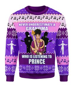 9Heritages NEVER UNDERESTIMATE A GRANDMA Christmas Ugly Sweater