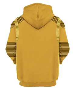 DIS Enterprise Uniform Command Captain Gold Hoodie Sweatshirt T-Shirt Sweatpants Apparel