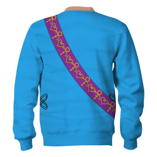 9Heritages Prince Suit Turquoise and Orange All-Over Print Unisex Pullover Hoodie, Sweatshirt, T-Shirt, and Swatpants