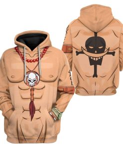 9Heritages Cosplay Ace One Piece Custom T-Shirts Hoodies Apparel
