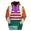 9Heritages 3D Shichibukai Buggy One Piece Costume Custom Tshirt Hoodie Apparel