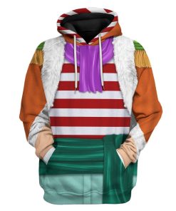 9Heritages 3D Shichibukai Buggy One Piece Costume Custom Tshirt Hoodie Apparel