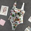 9Heritages 3D Dachshund Dog Custom One Piece Swimsuit