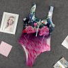 9Heritages 3D Flamingo Hawaii Custom One Piece Swimsuit