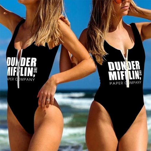 9Heritages 3D The Office Dunder Mifflin Custom One Piece Swimsuit