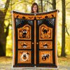 Blanket Black Cat Halloween