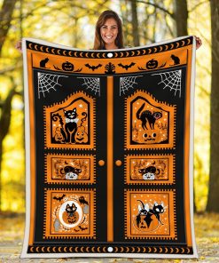 Blanket Black Cat Halloween