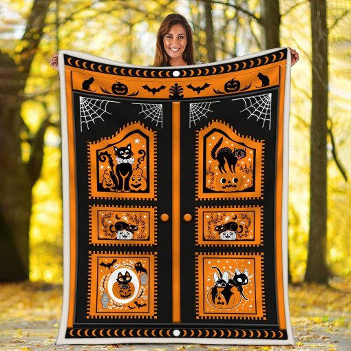 Blanket Black Cat Halloween