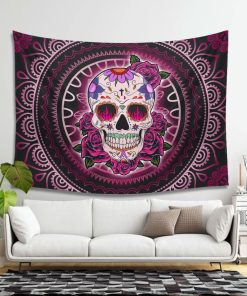 Women Sugar Skull Tapestry