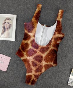 9Heritages 3D Giraffe One Piece Swimsuit