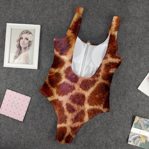 9Heritages 3D Giraffe One Piece Swimsuit