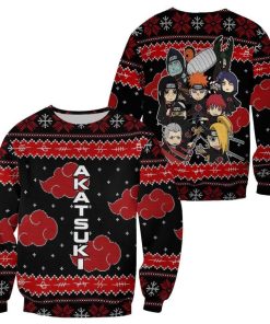 9Heritages 3D Anime Naruto Shippuden Akatsuki Custom Fandom Ugly Christmas Sweater VA308239