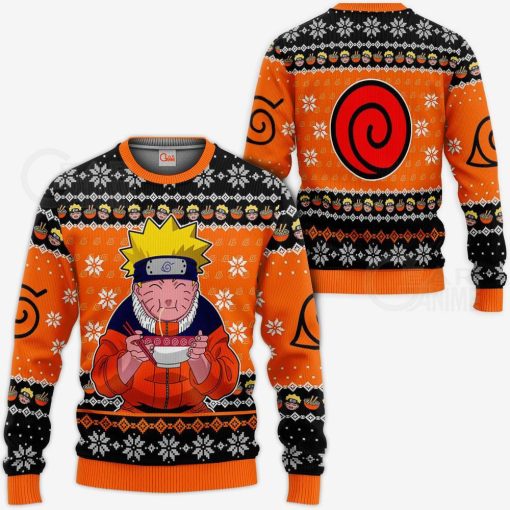 9Heritages 3D Anime Naruto Shippuden Ramen Custom Fandom Ugly Christmas Sweater