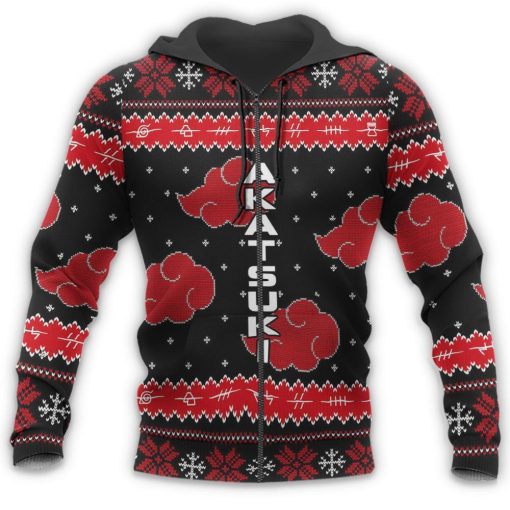 9Heritages 3D Anime Naruto Shippuden Akatsuki Custom Fandom Ugly Christmas Sweater VA308239