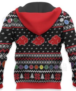 9Heritages 3D Anime Naruto Shippuden Akatsuki Custom Fandom Ugly Christmas Sweater
