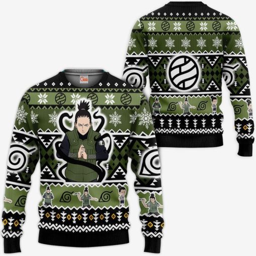 9Heritages 3D Anime Naruto Shippuden Shikamaru Custom Fandom Ugly Christmas Sweater