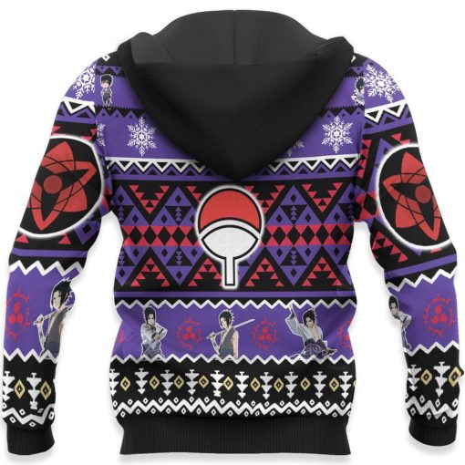 9Heritages 3D Anime Naruto Shippuden Uchiha Sasuke Custom Fandom Ugly Christmas Sweater