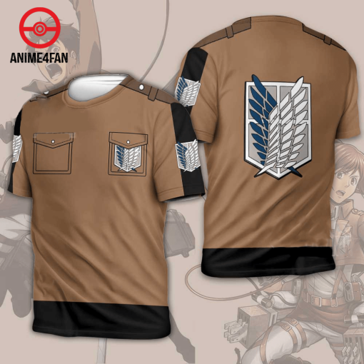 9Heritages 3D Anime Attack on Titan Scout Custom Hoodie