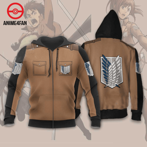 9Heritages 3D Anime Attack on Titan Scout Custom Hoodie