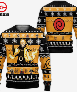 9Heritages 3D Anime Naruto Shippuden Bijuu Custom Fandom Ugly Christmas Sweater
