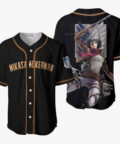 9Heritages 3D Anime Attack On Titan Mikasa Ackerman Custom Fandom Baseball Tee
