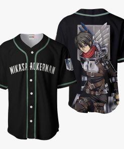 9Heritages 3D Anime Attack On Titan Mikasa Ackerman Custom Fandom Baseball Tee